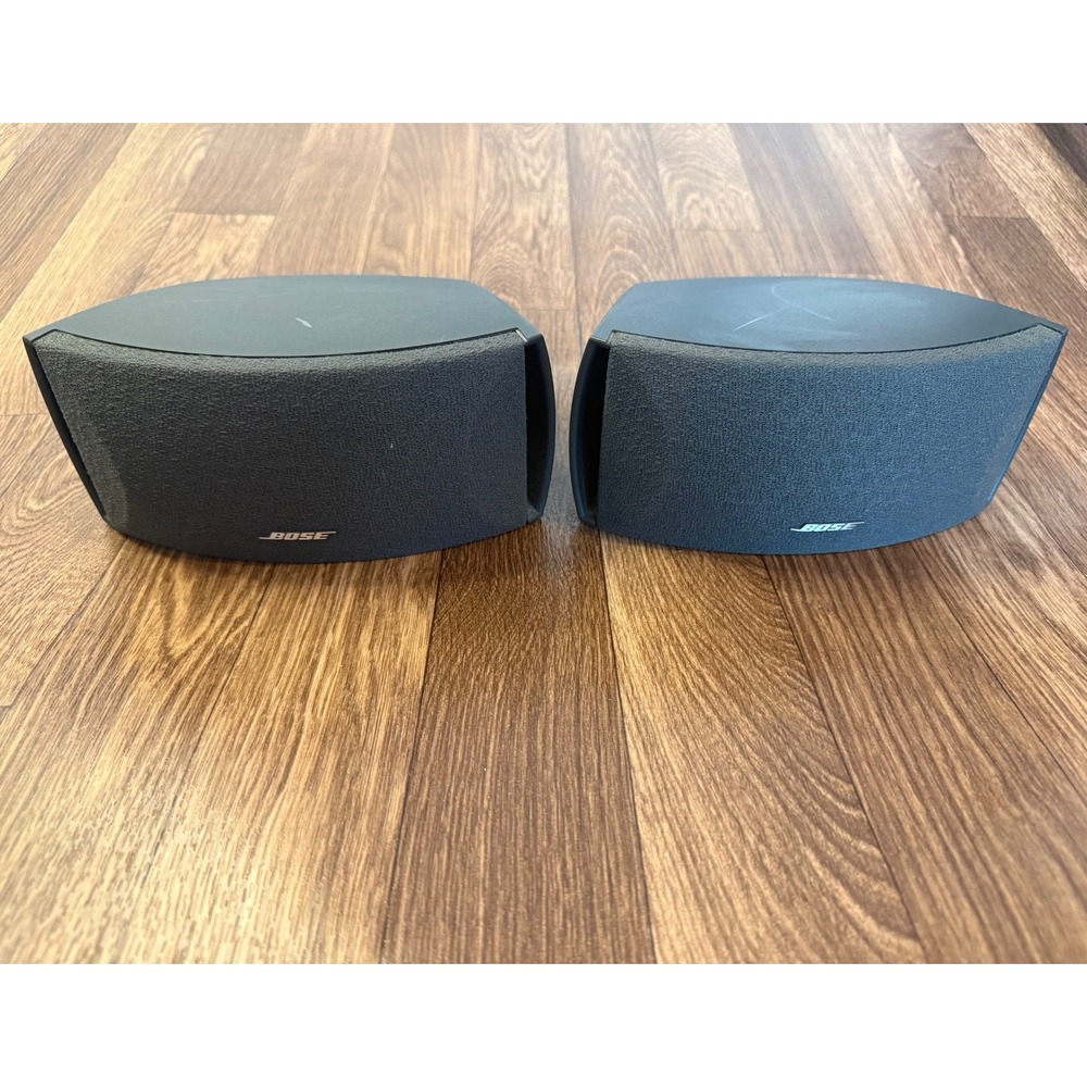 Bose Acoustimass 10 Series IV Black Satellite Cube Speakers Pair Swivel Design